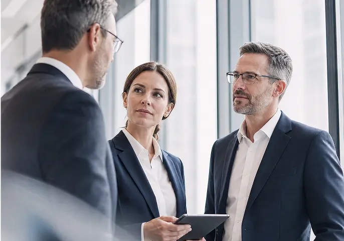 Деловая встреча партнеров